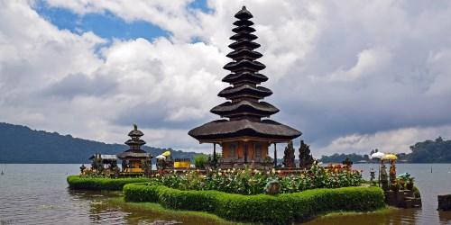 a temple in Bali